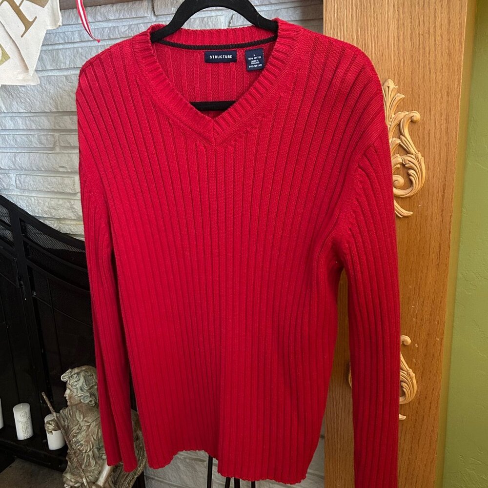 Structure Cable-Knit Sweater – Men’s Large Excellent Condition